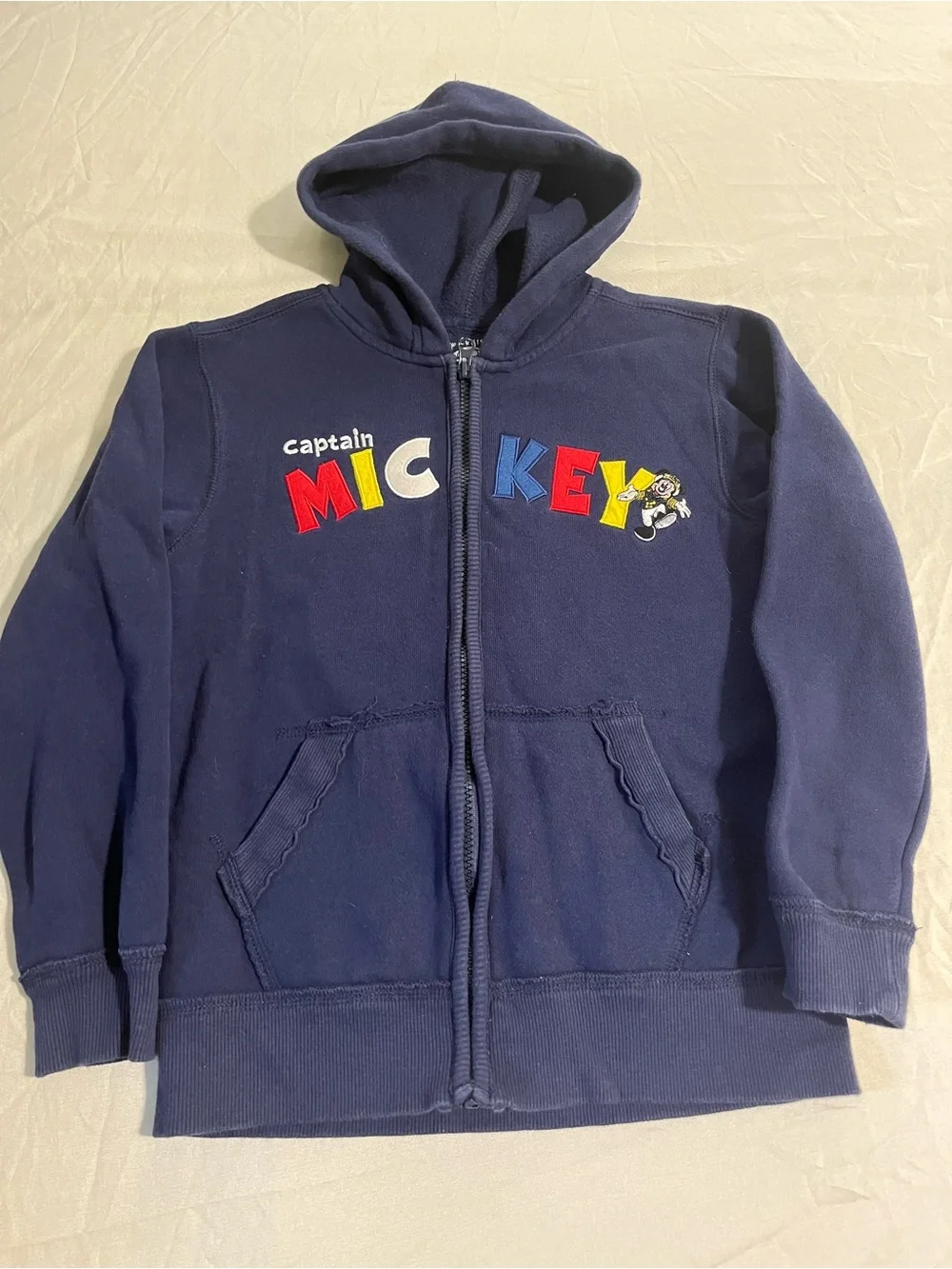 Disney Cruise Line Navy Mickey Mouse Hoodie Sweater Boys Size Medium